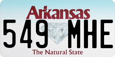 AR license plate 549MHE