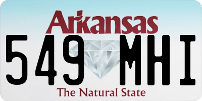 AR license plate 549MHI