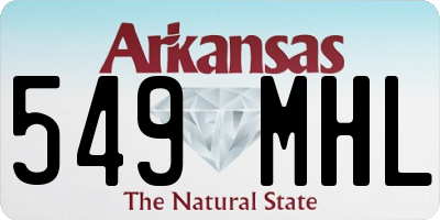 AR license plate 549MHL