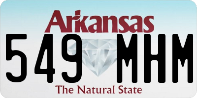 AR license plate 549MHM
