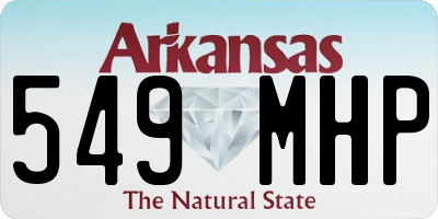 AR license plate 549MHP