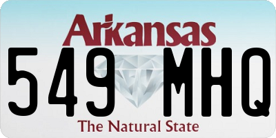 AR license plate 549MHQ