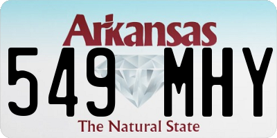 AR license plate 549MHY