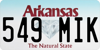 AR license plate 549MIK
