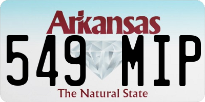 AR license plate 549MIP