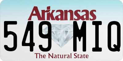AR license plate 549MIQ