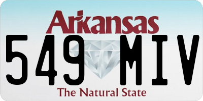 AR license plate 549MIV