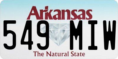 AR license plate 549MIW