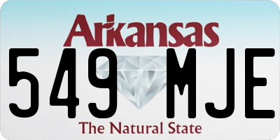 AR license plate 549MJE