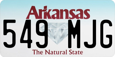 AR license plate 549MJG