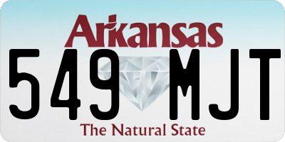 AR license plate 549MJT
