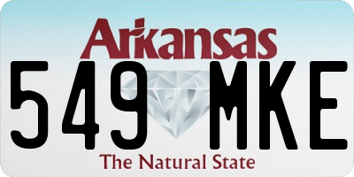 AR license plate 549MKE