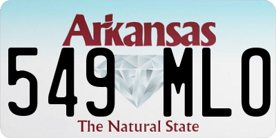 AR license plate 549MLO