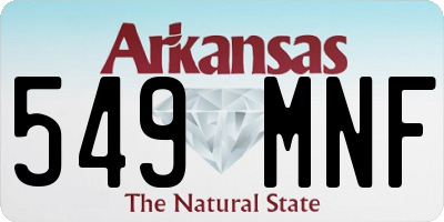 AR license plate 549MNF