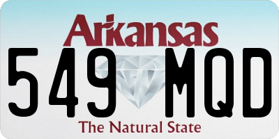 AR license plate 549MQD