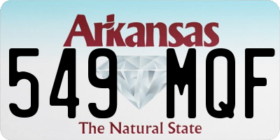 AR license plate 549MQF