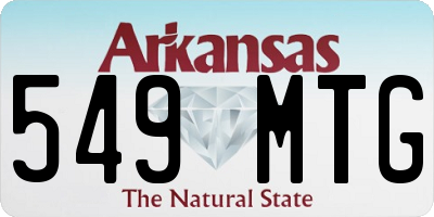 AR license plate 549MTG