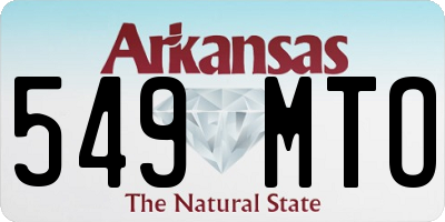 AR license plate 549MTO