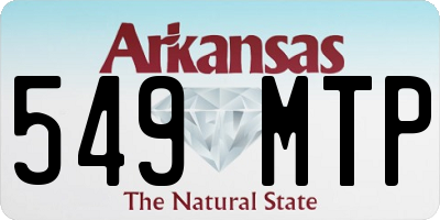 AR license plate 549MTP