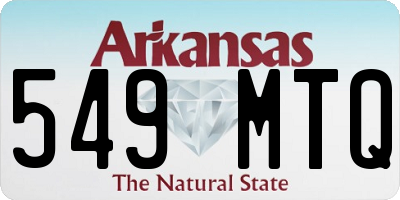 AR license plate 549MTQ