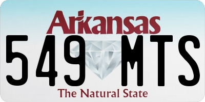 AR license plate 549MTS