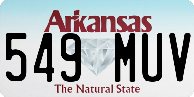 AR license plate 549MUV