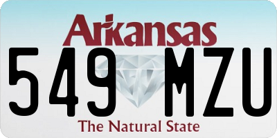 AR license plate 549MZU