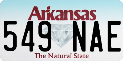 AR license plate 549NAE