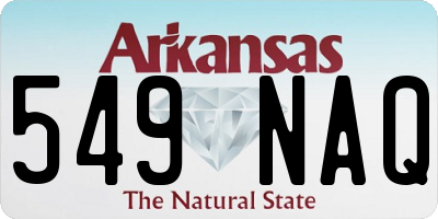 AR license plate 549NAQ