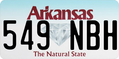 AR license plate 549NBH