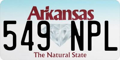 AR license plate 549NPL