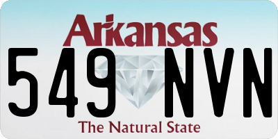 AR license plate 549NVN