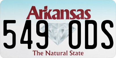AR license plate 549ODS