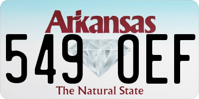 AR license plate 549OEF