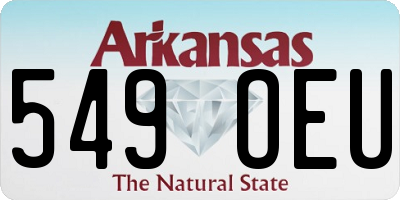 AR license plate 549OEU