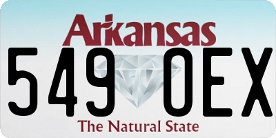 AR license plate 549OEX
