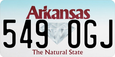 AR license plate 549OGJ