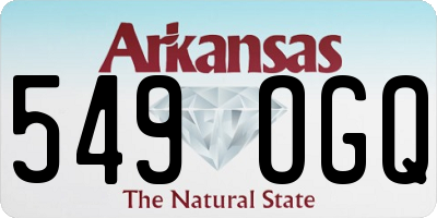 AR license plate 549OGQ