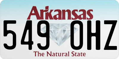 AR license plate 549OHZ