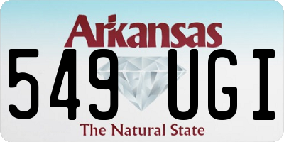 AR license plate 549UGI