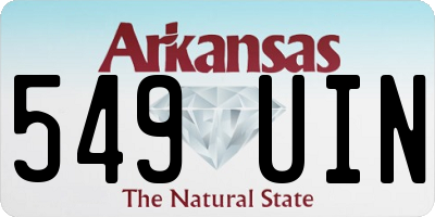 AR license plate 549UIN