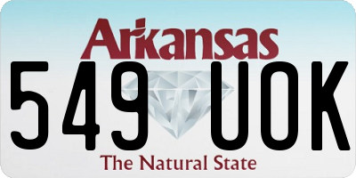 AR license plate 549UOK