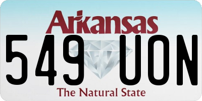 AR license plate 549UON