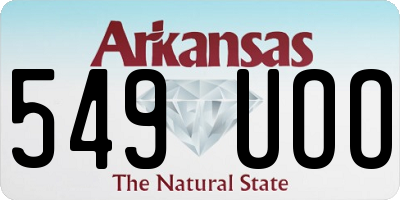 AR license plate 549UOO