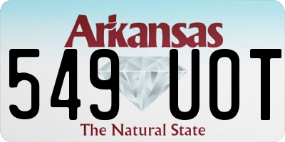 AR license plate 549UOT