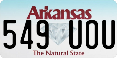 AR license plate 549UOU