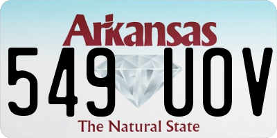 AR license plate 549UOV