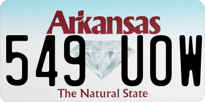 AR license plate 549UOW