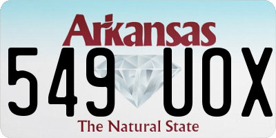 AR license plate 549UOX