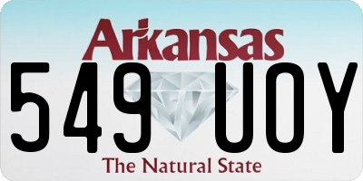 AR license plate 549UOY